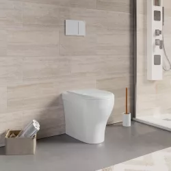 Modulo sanitario 115 cm per wc sospeso vetro bianco Serie Monolith - Geberit