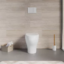 Sanitari per ristrutturazioni Azzurra nuvola con vaso singolo scarico  traslato regolabile wc+sedile softclose