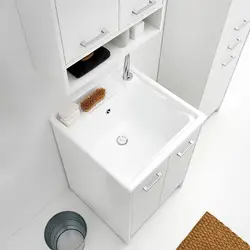 Lavapanni Domestica di Colavene 60x50x86h cm con lavatoio e mobiletto con ante