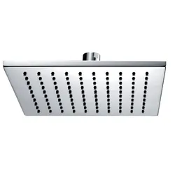 Soffione quadro anticalcare 30x30 cm in ottone cromato Jacuzzi - Rubinetteria per braccio doccia