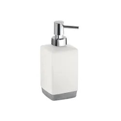Dosasapone in ceramica bianco con erogatore cromo - Lucy di Gedy