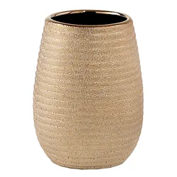 Portaspazzolini da appoggio in ceramica oro - Astrid di Gedy