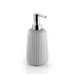 Dosasapone in ceramica grigio rigato - Marika di Gedy