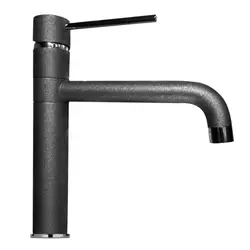 Miscelatore rubinetto lavello monocomando canna antracite metal per cucina