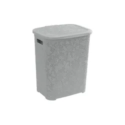 Portabiancheria 50 litri grigio - Flower