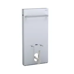 Modulo sanitario 100 cm per bidet sospeso o a pavimento vetro bianco Serie Monolith - Geberit