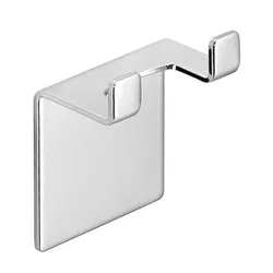 Porta tergivetro per box doccia con biadesivo in acciaio inox cromato lucido