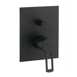 Miscelatore incasso doccia con deviatore acciaio inox nero opaco - Ringo di Paffoni