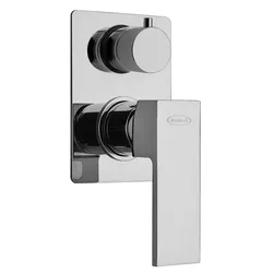 Miscelatore a incasso per doccia con deviatore, in ottone cromato Jacuzzi - Rubinetteria Linea Crux