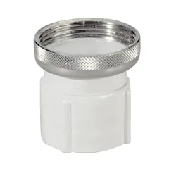Raccordo in ABS per tubo spiralato Ø32mm con ghiera girevole in metallo 1''1/4