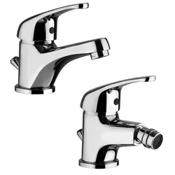 Energy miscelatori da bagno lavabo e bidet in ottone con scarico