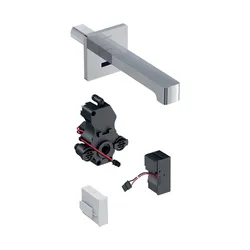 Miscelatore lavabo a parete 22 cm con alimentazione a rete strutture ricettive - Brenta di Geberit