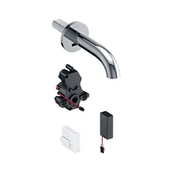 Miscelatore lavabo a parete 17 cm a batteria per strutture ricettive - Piave di Geberit