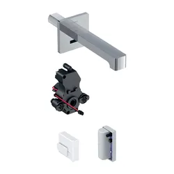 Miscelatore lavabo a parete 22 cm con generatore per strutture ricettive - Brenta di Geberit