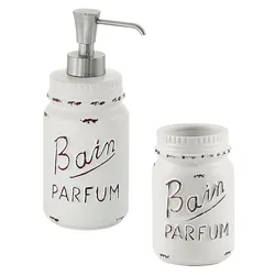 Set 2 accessori appoggio dispenser e portaspazzolini - Catherine di Gedy