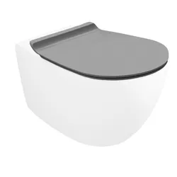 Sedile copriwc SoftClose cemento opaco design slim - Vignoni di Simas