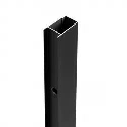 Profilo di estensione 3,6 cm per box doccia in alluminio nero opaco 200h - Naomi