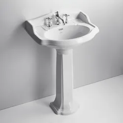 Lavabo con colonna monoforo o 3 fori 59 cm arredo bagno classico - Arcade di Simas