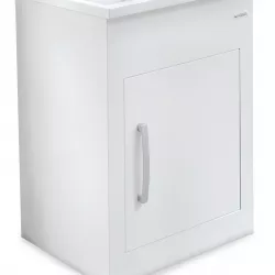 Lavatoio per esterno 60x60x85h cm Montegrappa Still bianco vasca  termoplastico