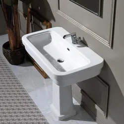 Lavabo sospeso 90x50 cm monoforo bianco - Evolution di Simas