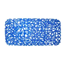 Tappetino per vasca da bagno antiscivolo in PVC 36x72 cm azzurro
