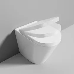 Sedile copriwc SoftClose bianco lucido per vaso serie Nile