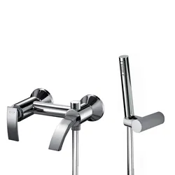 Miscelatore per vasca con doccino Ray di Jacuzzi - Rubinetteria in ottone cromato