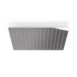 Soffione doccia ultraslim 40x30 cm acciaio inox anticalcare orientabile