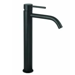 Miscelatore lavabo prolungato senza scarico nero opaco - Light di Paffoni