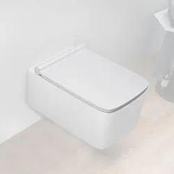 Sedile copriwc SoftClose bianco lucido per vaso serie Brenta