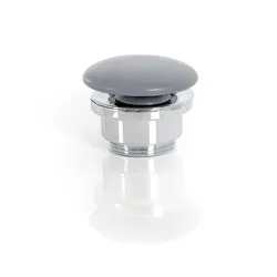 Piletta con tappo in ceramica cemento opaco Simas universale con attacco standard