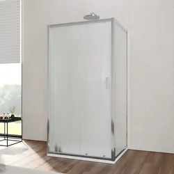 Box 3 lati 70x120x70 cm scorrevole vetro temperato 6mm stampato 185h - Young
