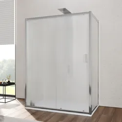 Box 3 lati 70x150x70 cm scorrevole vetro temperato 6mm stampato 185h - Young