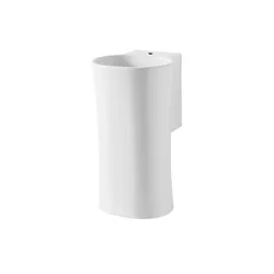 Lavabo freestanding forato 35x37 cm in ceramica bianco lucido - Nativo