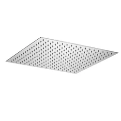 Soffione quadro anticalcare 40 x 40 cm in metallo cromato - Original di Paffoni
