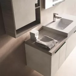 Mobile bagno per lavabo con 2 cassetti Caldera