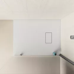 Piatto doccia riducibile 100x70 cm Rok bianco ultraslim effetto pietra su misura