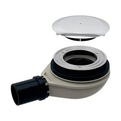 Sifone per piatto doccia Geberit d90 chiusura 30 mm con tappo per piletta