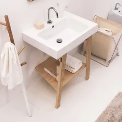 Mobile da bagno monoforo Colavene Trix con vasca 70x50 cm e telaio in legno