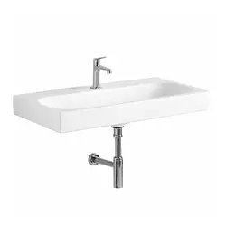 Lavabo sospeso o appoggio 90 cm ceramica con copripiletta Serie Citterio - Geberit