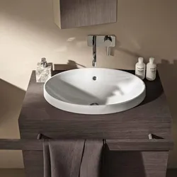 Lavabo incasso soprapiano ovale 55x40 cm ceramica Serie Variform - Geberit
