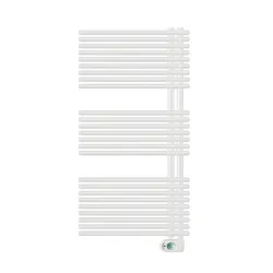 Termoarredo elettrico 1132x600mm e 600W termostato digitale bianco - E-Garda