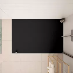 Piatto doccia 90 x 140 cm ultraslim effetto pietra nero design riducibile su misura Rok