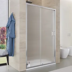 Nicchia doccia 125 cm scorrevole vetro temperato 6mm stampato 185h - Young