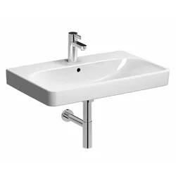 Lavabo sospeso o da appoggio 75 cm ceramica Serie Smyle Square - Geberit