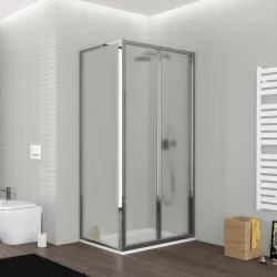 Box doccia 70x80 cm porta a soffietto opaco 195h - Sofy