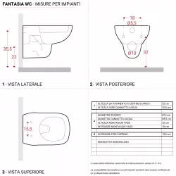 Fantasia Vaso Sospeso Bianco Geberit