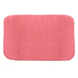 Tappeto rosa in tessuto misto cotone per bagno o lavanderia 50x80 cm