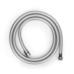 Flessibile liscio 180 cm per doccia o vasca argento - Poliflex