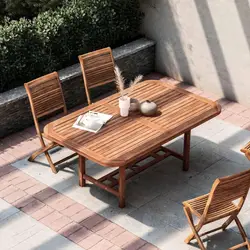 Tavolo allungabile 180/260x110 cm in legno di acacia - Paja